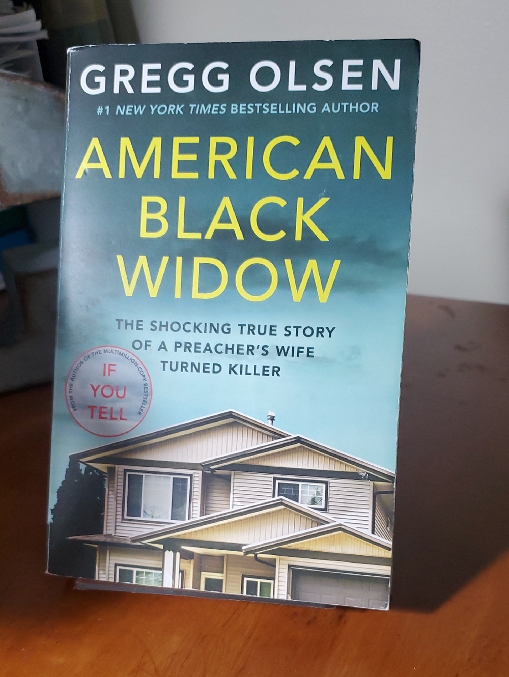 Gregg Olsen "American Black Widow" Paperback Book - Blue & Yellow Cover (11)